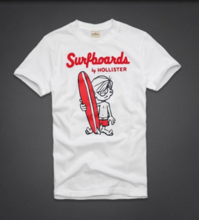 Hollister Hombres De Cuello Redondo Corto Remera HCO4185